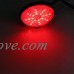 Meiyiu LED Round Motorcycle Scooter Reflector Tail Brake Turn Signal Light Lamp Red Light White Shell 2Pcs - B07GH18FFN